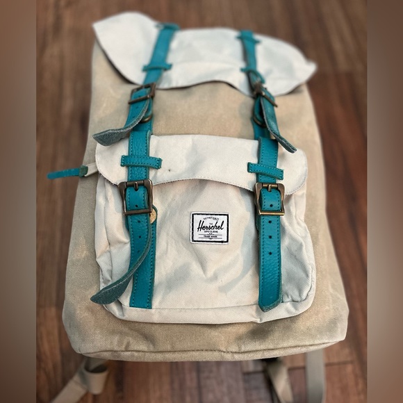 Herschel Supply Company Handbags - Herschel Supply Company Little America Mid Volume Cotton Canvas Unisex Backpack.